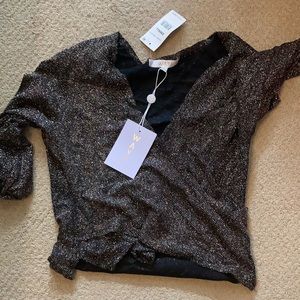 Wayf glitter top sz s NWT